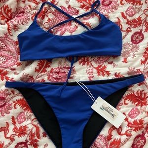 Royal Blue/Black Las Olas Bikini